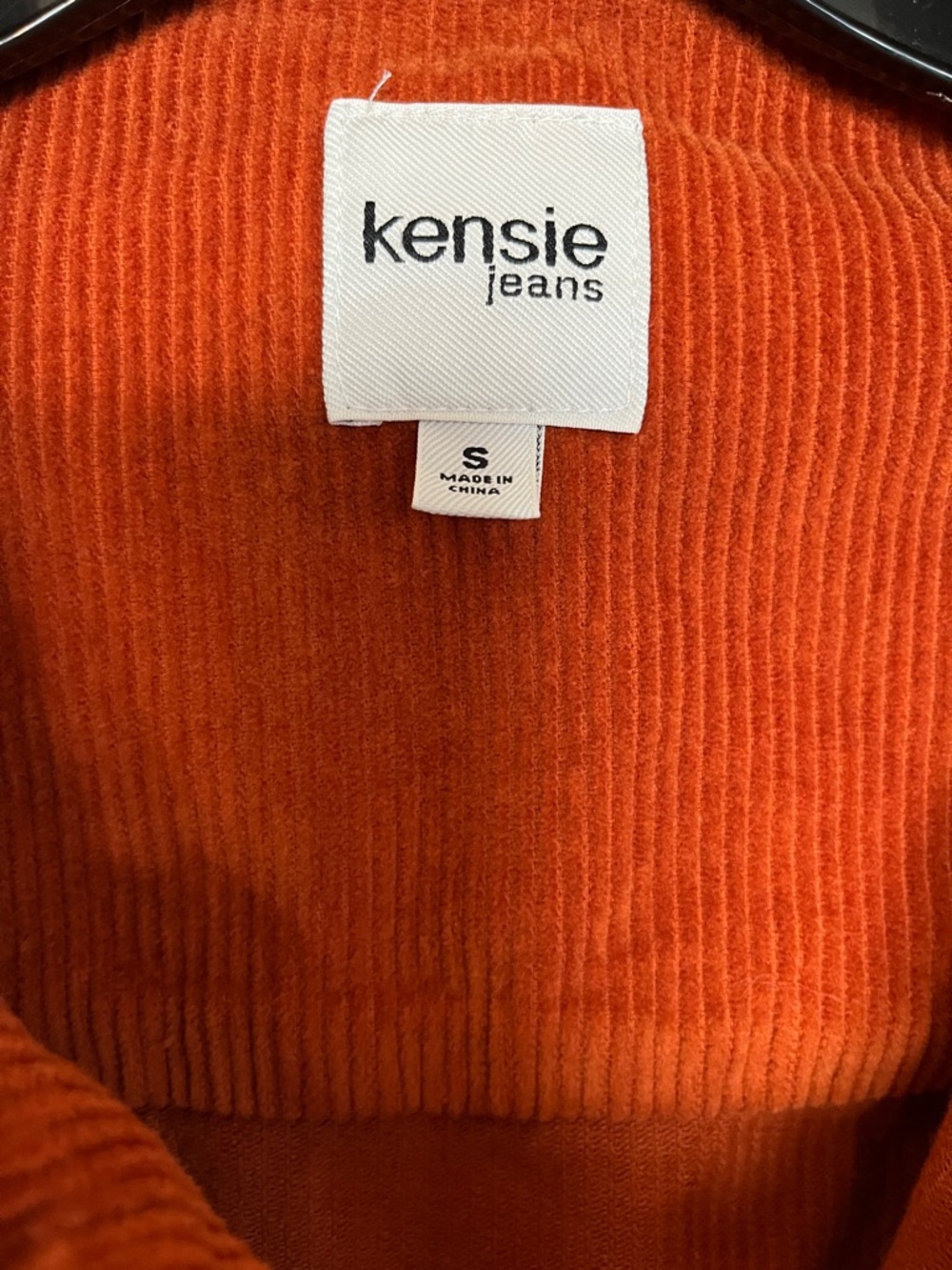 Kensie Corduroy Jacket in Burnt Orange - Picture 2 of 4